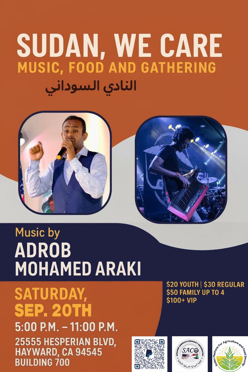Sudan, We Care: Music, Food and Gathering