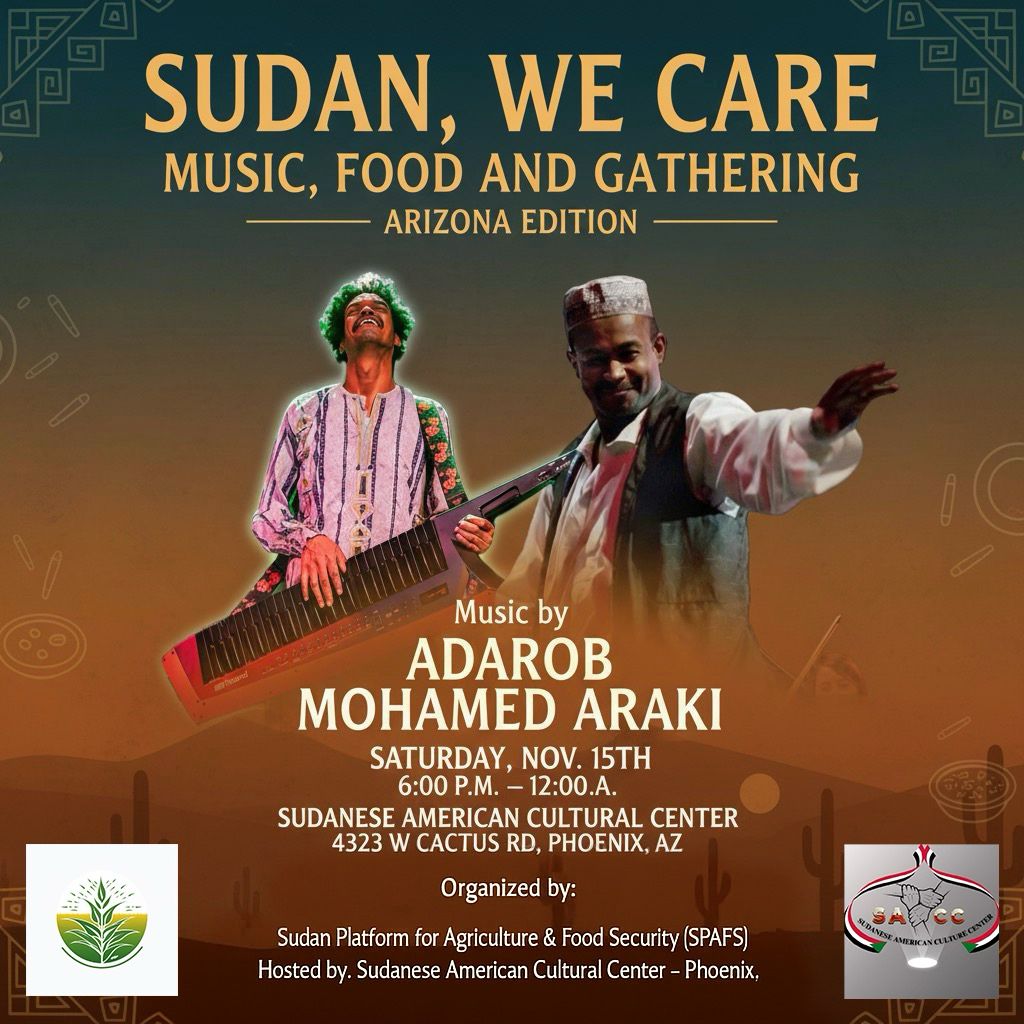 Sudan, We Care: Music, Food and Gathering